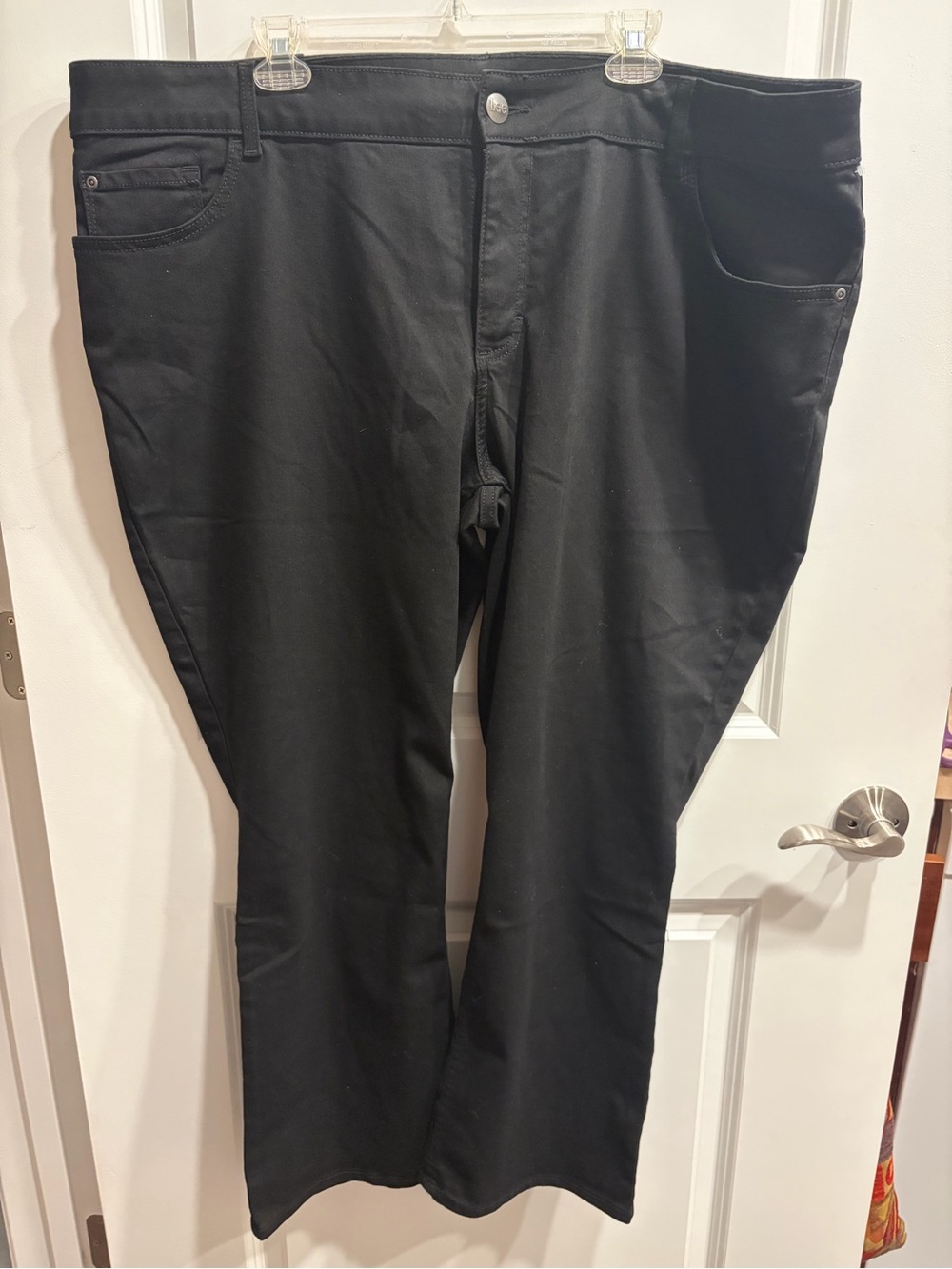 Lee Women’s Plus Size 26W Petite Bootcut Black Jeans NWT